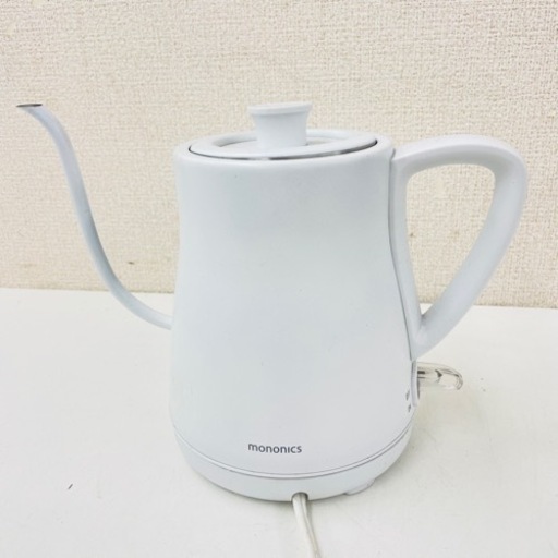 埼P◇アズマ mononics 電気ケトル MN-EK01-WH 2018年製 容量0.8L