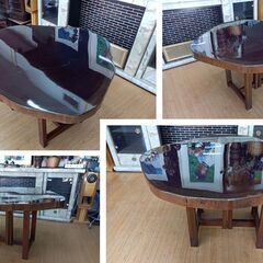 E8 美品 無垢 一枚板 ダイニングテーブル