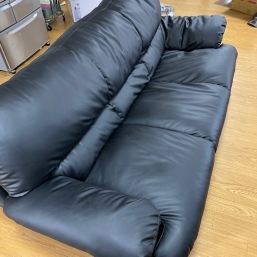 3人掛け　レザー　ソファ