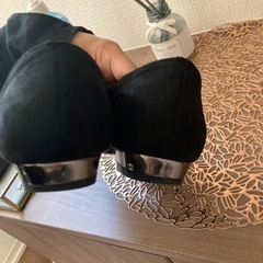 黒いパンプス　Lサイズの画像