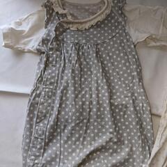 コンビミニ　60-70　女の子　ロンパース　２着セットの画像