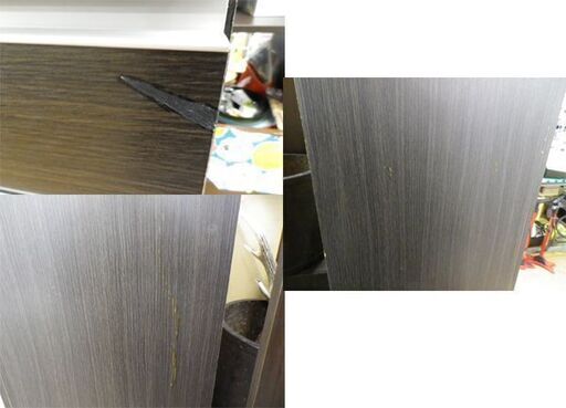 スリム食器棚 幅59×奥40×高178cm ブラウン キッチン収納 スリム キッチン