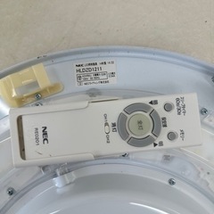 NEC LEDシーリングライト ～12畳 HLDZD1211 4900lm 53W 昼光色6500K 調光 リモコン付き ホタルック機能付 シーリングライト 中古の画像