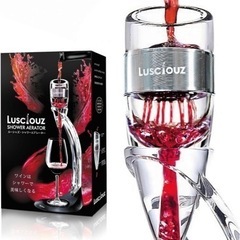【新品未開封】『Lusciouzシャワーエアレーター』１秒でワインを開かせるワインエアレーターの画像