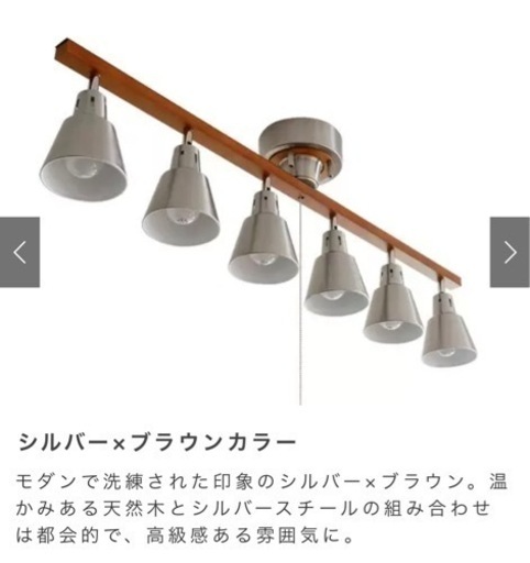 シーリングライト6灯　お洒落　エア•リゾーム　天井証明