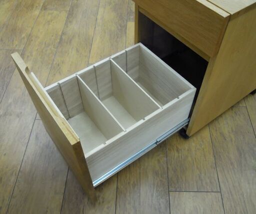 MUJI 無印良品 オーク材 木製 無垢材デスクキャビネット 袖机 サイドワゴン キャスター付き 良品計画 札幌市 厚別店