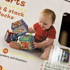赤ちゃんおもちゃブロックの画像