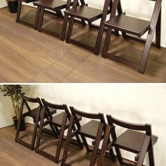 【ヤ取終了8/7】≪zyt1076ジ≫ LOWYA/ロウヤ ダイニングセット Flighter/フライター バタフライテーブル/折り畳みチェア/折畳椅子 50607-09の画像