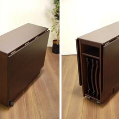 【ヤ取終了8/7】≪zyt1076ジ≫ LOWYA/ロウヤ ダイニングセット Flighter/フライター バタフライテーブル/折り畳みチェア/折畳椅子 50607-09の画像