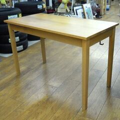 MUJI 無印良品 オーク材 無垢材デスク 引出付 机 学習机 PC