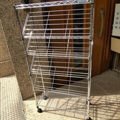 ◇新品同様の美品✨ ｱｲﾘｽｵｰﾔﾏ 斜めスチールラック