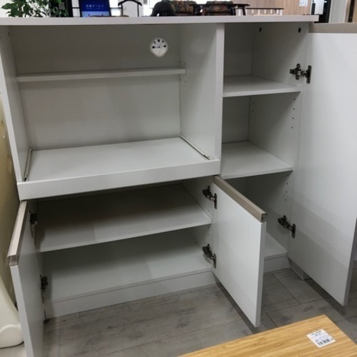 ニトリ キッチンカウンター ホワイト【トレファク堺福田店】 【公式通販】
