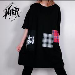 NieR ： OVERSIZE  男女兼用 パッチワークBlac...