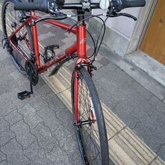 FORKS[フォルクス]700c シティークロスバイク アルミ/18speed/レッドの画像