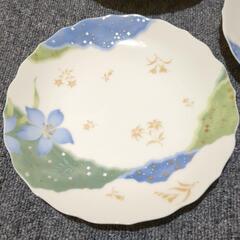 ☆桂由美☆創作華窯☆花うたげ皿5枚セット新品未使用品の画像