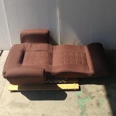 取置き☆肘置き座椅子　ブラウン　座面15☆の画像