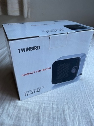 ★美品★TWINBIRD コンパクトファンヒーター★使用浅★