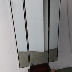 ☆和　レトロ　三面鏡姿見　全身鏡☆の画像