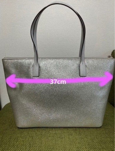 Kate spade シルバーラメ入りバッグ