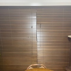 【イージーブラインド】ウッドブラインド114×196 