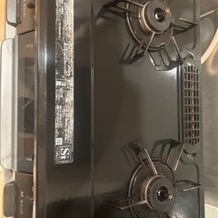 【引き取りに来てくださる方限定】2口ガスコンロ黒