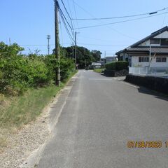 584志摩市阿児町甲賀370万円　海に近い完成宅地です。コンテナ...