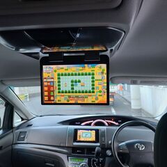 エスティマ2.4 アエラス　H21中期モデル　車検6/2　101000ｋ　社外ストラーダメモリーナビ＆フルセグＴＶ＆フリップダウンモニター　カラーバックカメラ 　両側パワースライド　純正エアロ＆17ＡＷ　キセノン＆イエローフォグ　8人乗りの画像