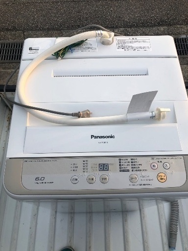 パナソニック洗濯機6キロ