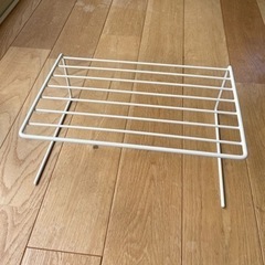 【KonMari×3COINS】食器棚用ワイヤー収納ラック 2個セットの画像