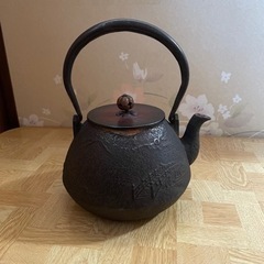 南部鉄器　鉄瓶　骨董の画像