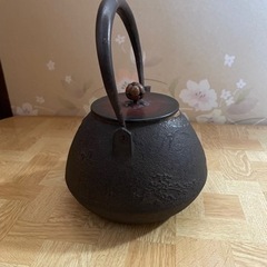 南部鉄器　鉄瓶　骨董の画像