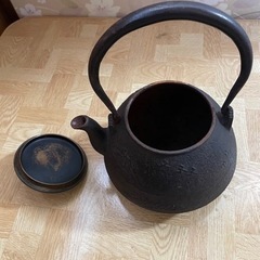 南部鉄器　鉄瓶　骨董の画像