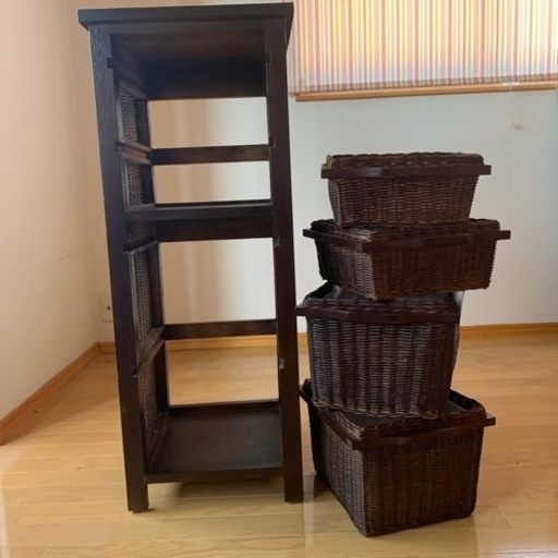 籐　収納タンス