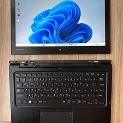 723-4★Office2021付属！TOSHIBA タブレットPC タッチパネル PR82BEGDC67AD11 SSD 128GB CPU Intel Coreｍ5 6Y54 1.10GHz-2.70GHz 12.5インチ 4GB★の画像