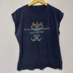 ロゴ　Tシャツ　可愛い　綿100%　日本製　お洒落　レデース　古着