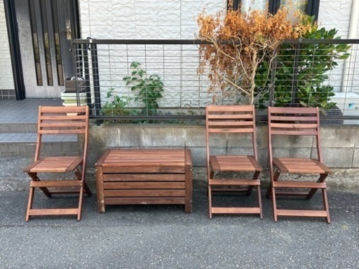 IKEA ガーデン　チェア　セット