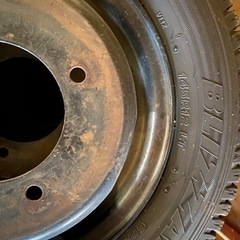 　⛄️値下げ致しました。バネット/ボンゴ🚚のホイールタイヤセット(6本)の画像