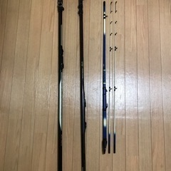 ダイワ投竿　シマノ磯竿　舟竿　大量仕掛け　タックルボックス付きセットの画像
