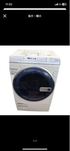 シャープ製ドラム式洗濯機　ESーV210