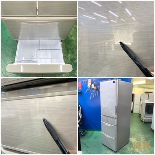 ⭐️SHARP⭐️冷凍冷蔵庫　2018年412L自動製氷左右開き　大阪市近郊配送無料
