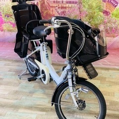 ❹ 5534子供乗せ電動アシスト自転車ブリヂストン3人乗り対応20インチ