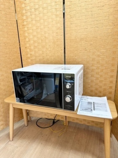【引取】美品❗️東芝 単機能 電子レンジ ホワイト フラット庫内   2021年製