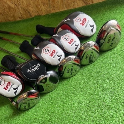 TOURSTAGE GR X-DRIVE バッグ、ドライバー、アイアン、パター、ゴルフ