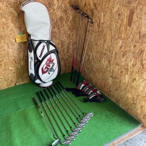 TOURSTAGE GR X-DRIVE バッグ、ドライバー、アイアン、パター、ゴルフ用品フルセット！北海道旭川市 右利き用 ブリヂストン