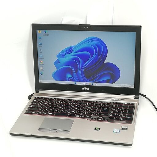 送料無料 日本製 ノートパソコン Windows11 フルHD 15.6型 富士通 H760 中古動作良品 第6世代 Core i5 8GB 高速SSD 無線LAN NVIDIA Office