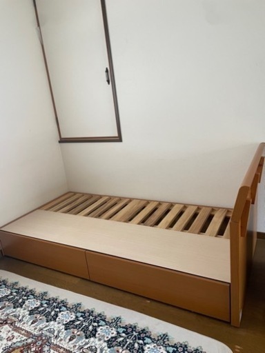 【急募】収納付き すのこベッドフレーム　シングル