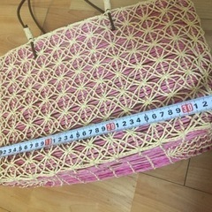 夏用 かごバッグトート　未使用の画像