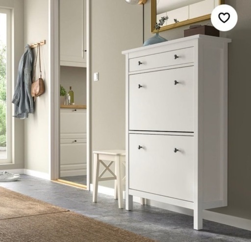 値下げしました！　イケア　IKEA ヘムネス　収納家具　シューズキャビネット