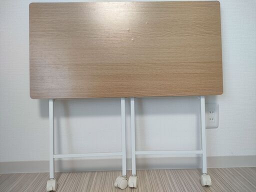 くまちゃん様用 ほぼ未使用＊ニトリ・ハイテーブルツール8040 値下げ/無料】ニトリ たためるハイテーブル (ツール 8040 NA