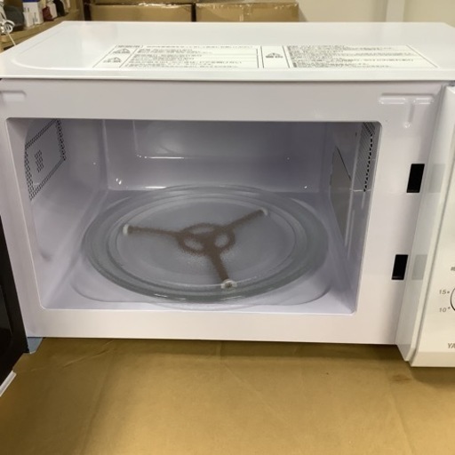 電子レンジ YAMAZEN MRT-S177(W)6 ターンテーブル 2023年製